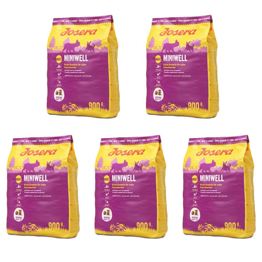 Pakiet Josera Miniwell Małe Rasy 5 x 900 g