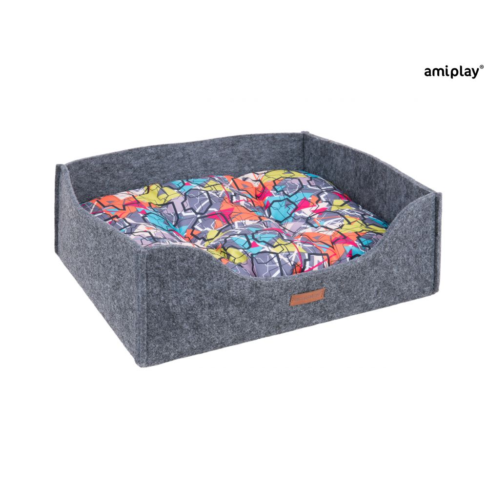 Amiplay Sofa 2 w 1 Hyge Szara Rozmiar S