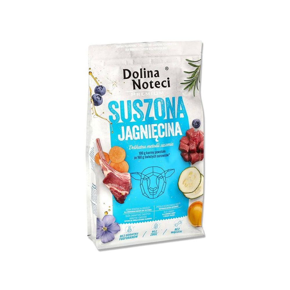 Dolina Noteci Premium Karma Suszona Dla Dorosłych Psów Jagnięcina 9 kg