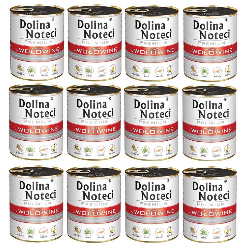 Pakiet Dolina Noteci Premium Bogata w Wołowinę 12 x 800 g