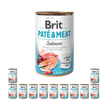 PAKIET FBA Brit Pate & Meat Salmon Łosoś Mokra Karma Dla Psa 400 g X 12