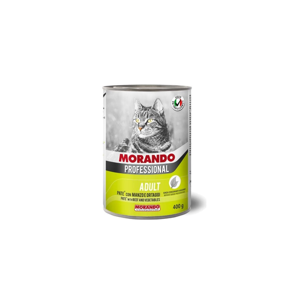 Morando Pro Mokra Karma Dla Kota Pasztet z Wołowiną i Warzywami 400 g