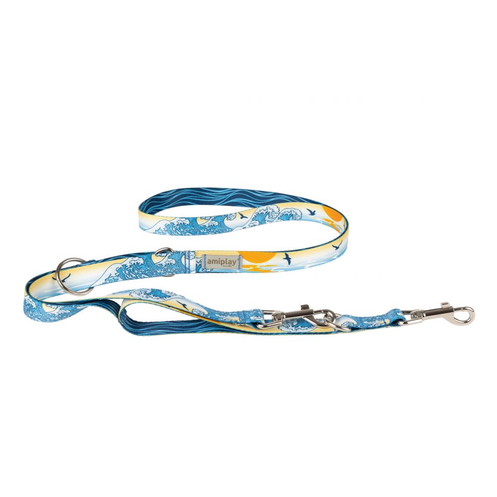 Amiplay Smycz 7w1 BeNature Waves Rozmiar L 1-2 m