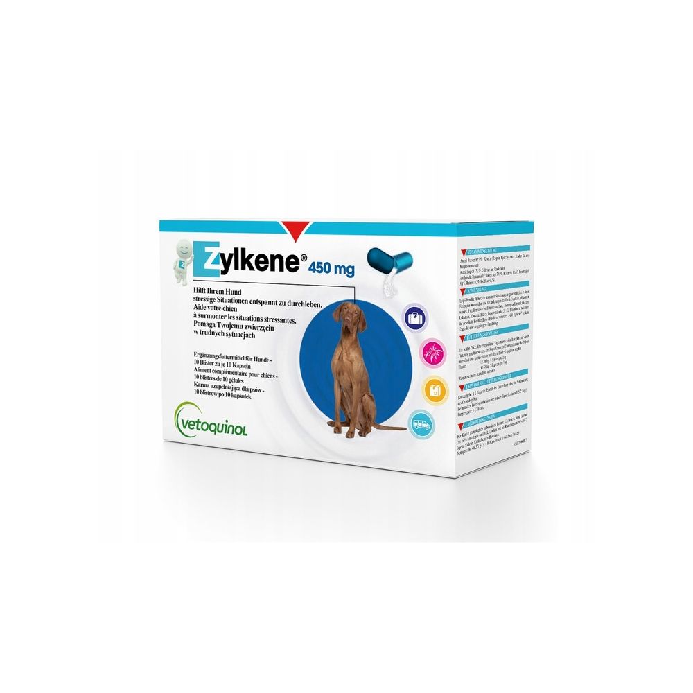 Vetoquinol Zylkene 450 mg Dla Psów Dużych Ras Na Uspokojenie 10 Tabletek