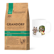 Pakiet Grandorf Turkey Adult Maxi Breeds Sucha Karma Dla Dorosłych Psów Dużych Ras o Smaku Indyka 10 kg + Kubek z Twoim Pupilem GRATIS!