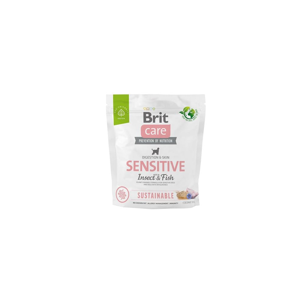 Brit Care Dog Sustainable Sensitive Insect & Fish Karma Dla Dorosłych Psów z Rybą i Owadami 1 kg