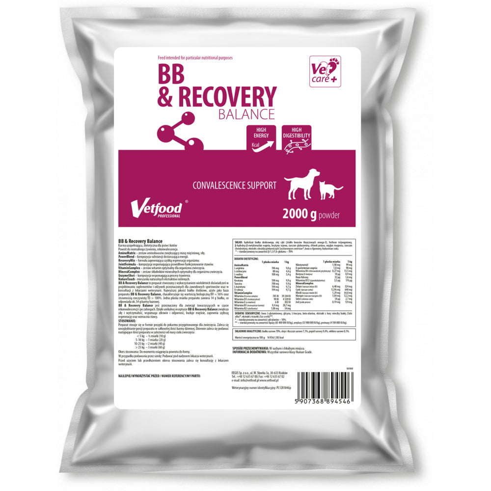 BB & Recovery Balance Odżywka Dla Psa I Kota 2000 g