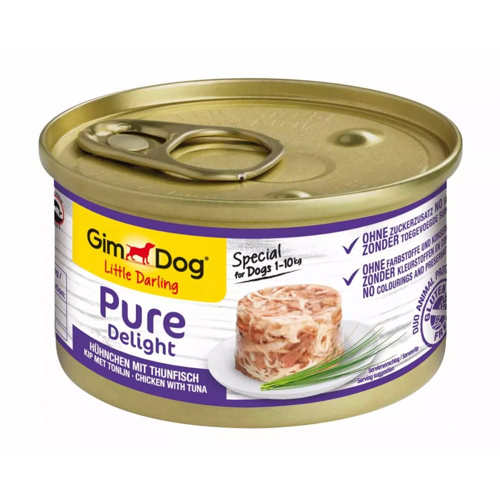 GIMDOG Little Darling Pure Delight z kurczakiem i tuńczykiem 85g