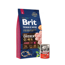 Pakiet Brit Premium By Nature Chicken Junior Kurczak Karma Dla Młodych Psów Dużych Ras  L 15 kg + Morando Pro Mokra Karma Dla Psa Pasztet Z Łososiem 400 g