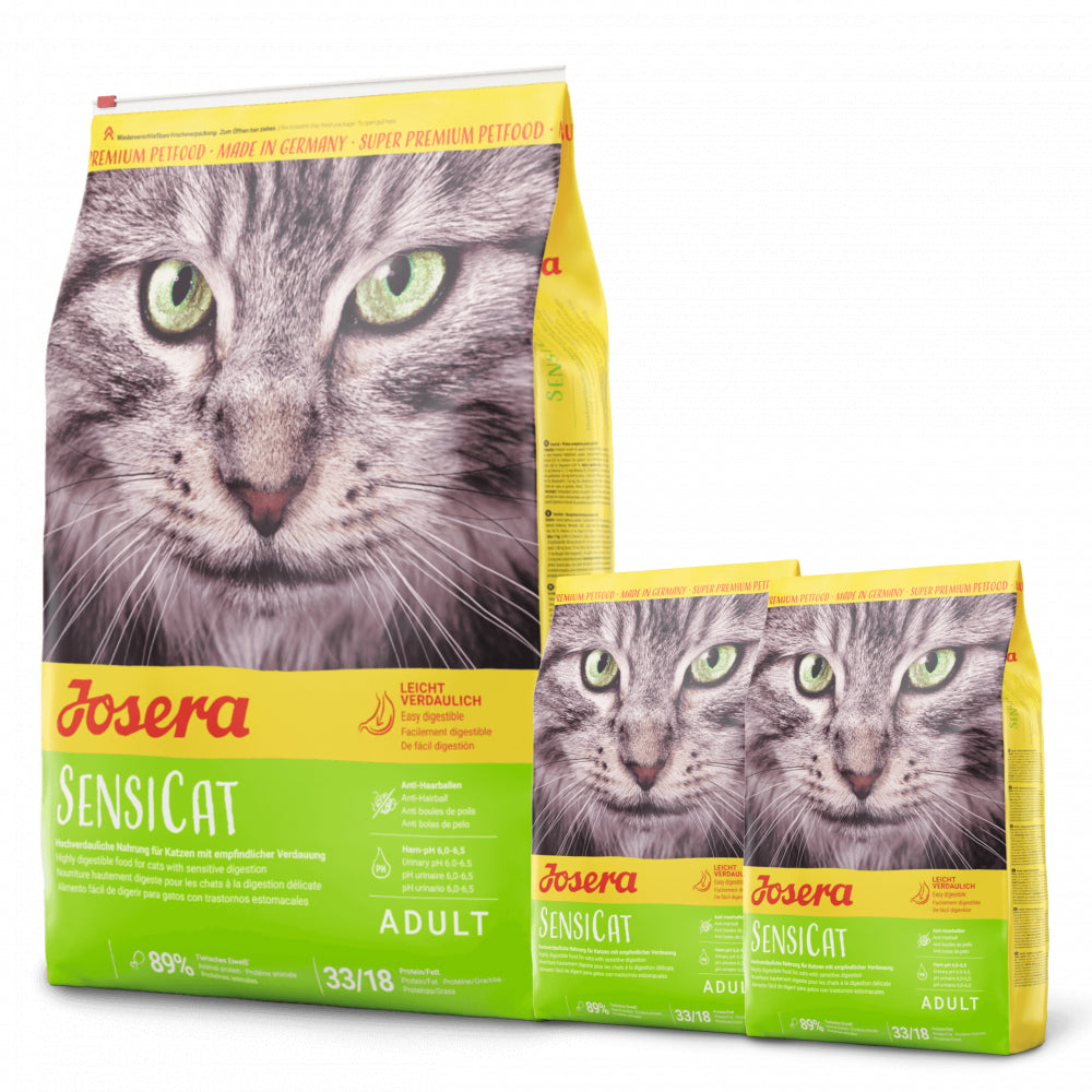 Pakiet Josera SensiCat Wrażliwy Żołądek 10 kg + 2 x 400 g GRATIS!