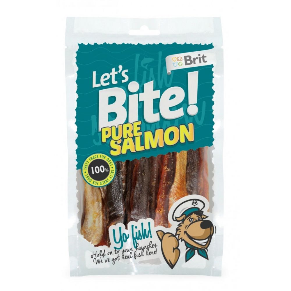 Brit Lets Bite Pure Salmon Łosoś Przekąska Dla Psa 80 g