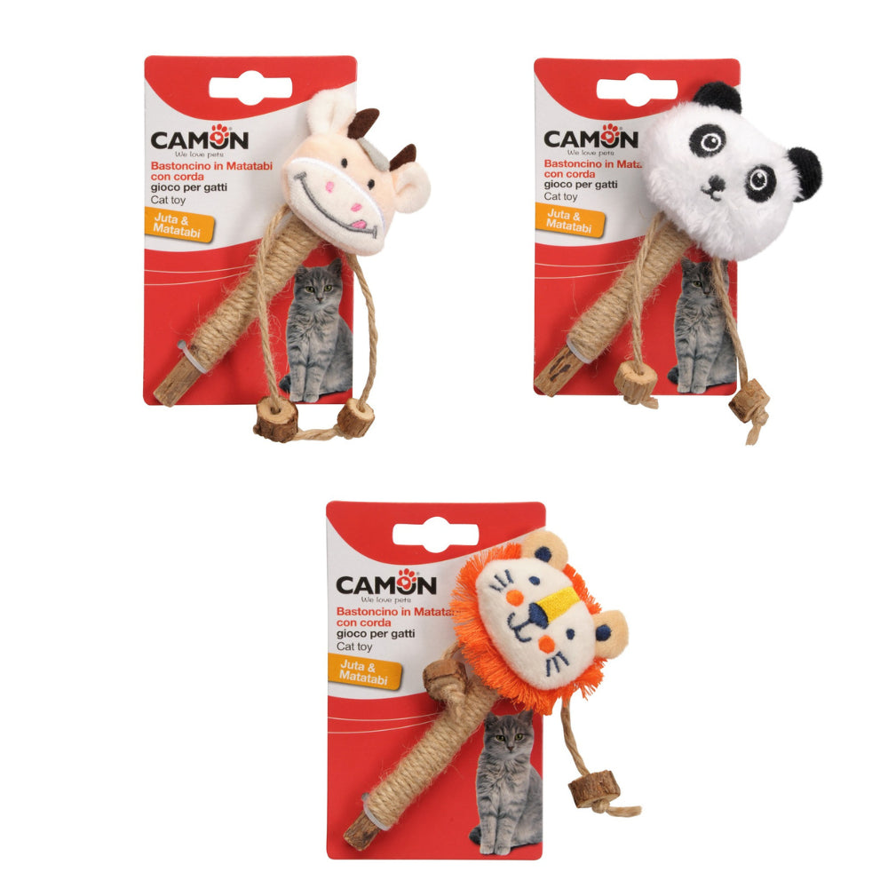 Camon Cat Toy Kij Matatabi ze Zwierzętami 1 sztuka