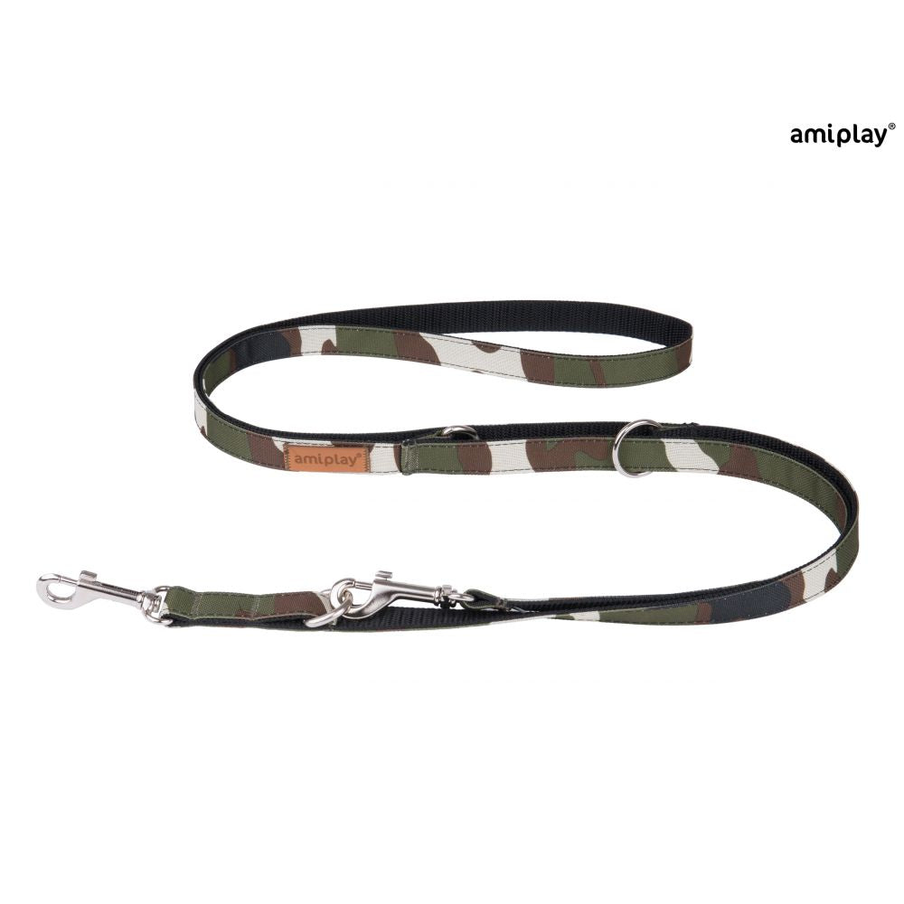 Amiplay Smycz 6 w 1 Adventure Moro 100 - 200 cm Rozmiar M
