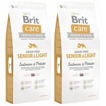 Pakiet Brit Care Grain Free Light Salmon & Potato Łosoś Ziemniaki Bezzbożowa Senior 2 x 12 kg