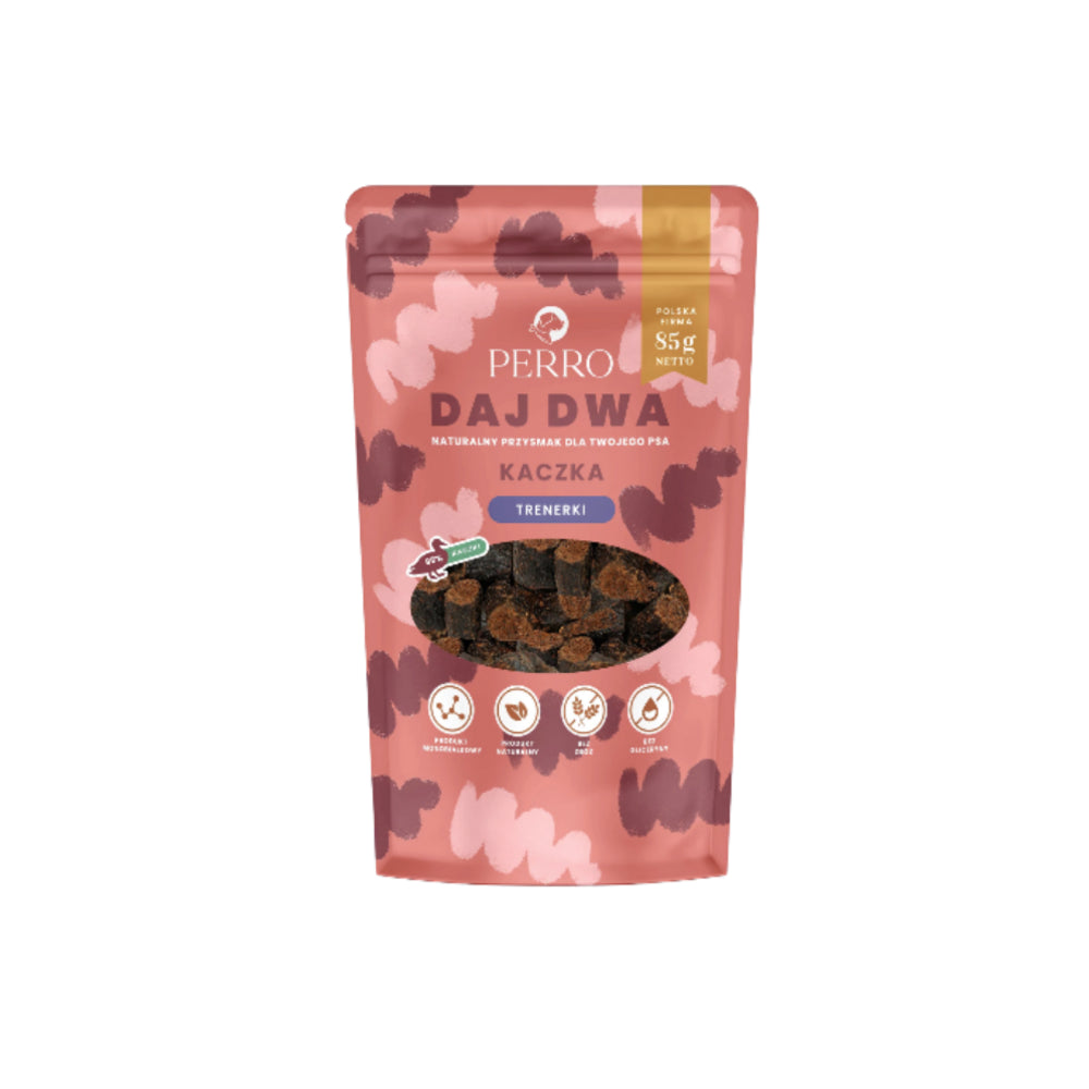 Perro DAJ DWA Trenerki Dla Psa z Kaczką 85g
