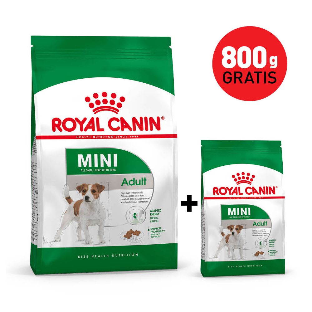 Pakiet Royal Canin Mini Adult 4 kg + 800 g Gratis!