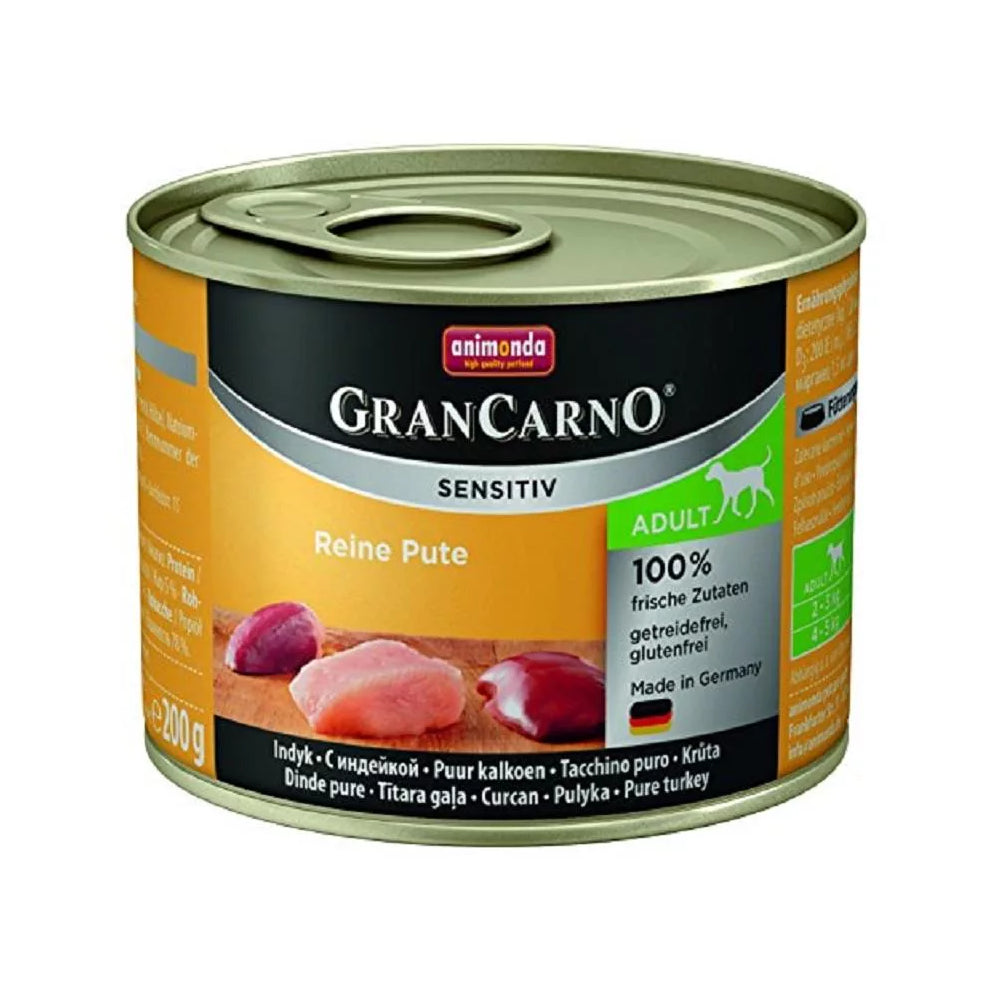 Animonda GranCarno Sensitiv Indyk Psy Wrażliwe Adult 200 g