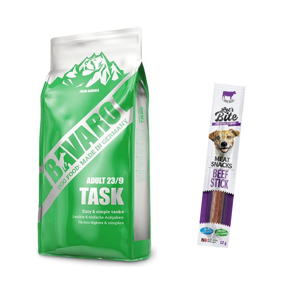 Pakiet Josera Bavaro 23/9 Task Stawy Mięśnie 18 kg + Brit Let’s Bite Beef Stick 12 g GRATIS