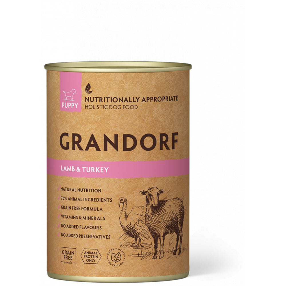 Grandorf Lamb & Turkey Puppy Mokra Karma Dla Szczeniąt Jagnięcina, Indyk 400 g