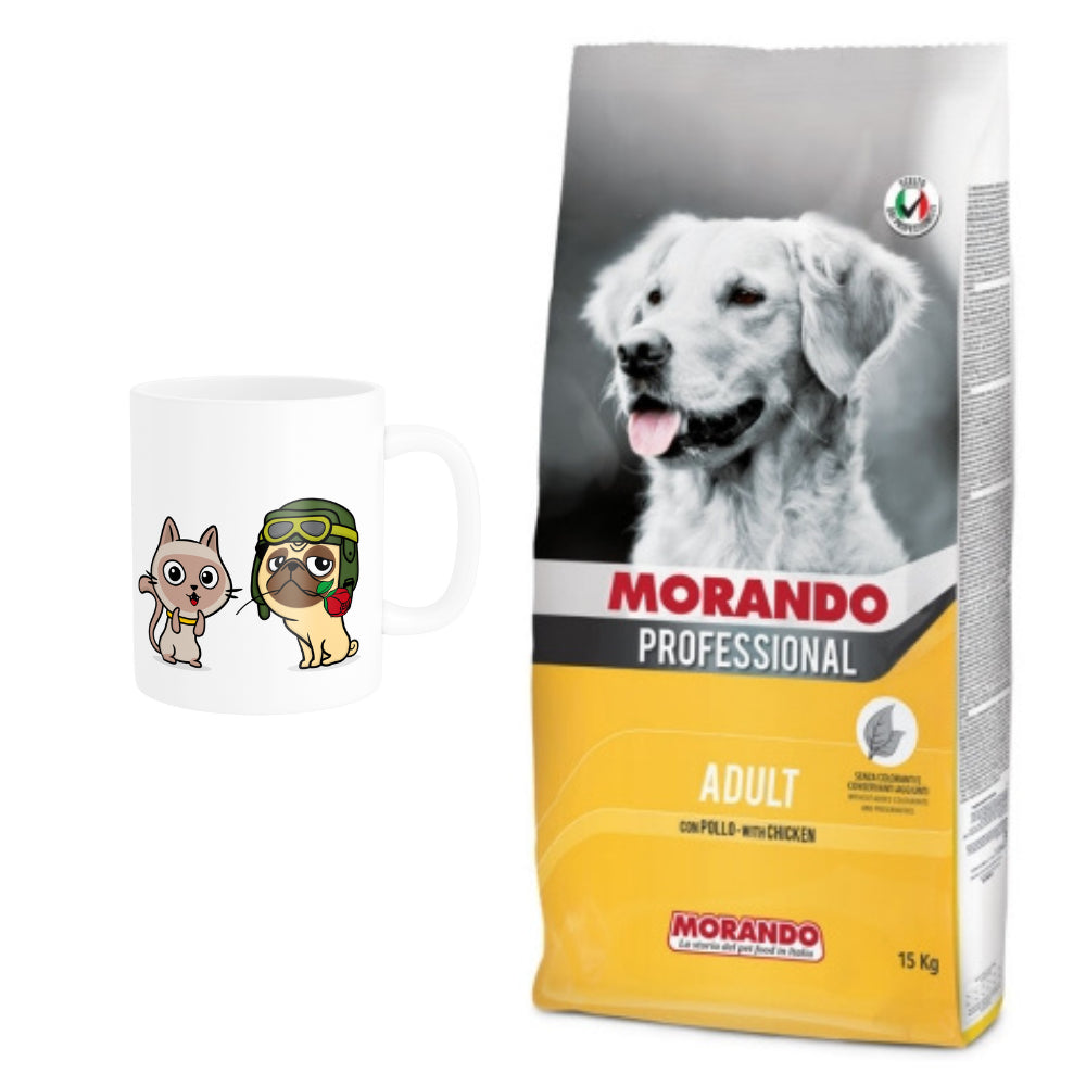 Pakiet Morando Pro Sucha Karma Dla Psa Kurczak 15 kg + Kubek z Twoim Pupilem GRATIS!