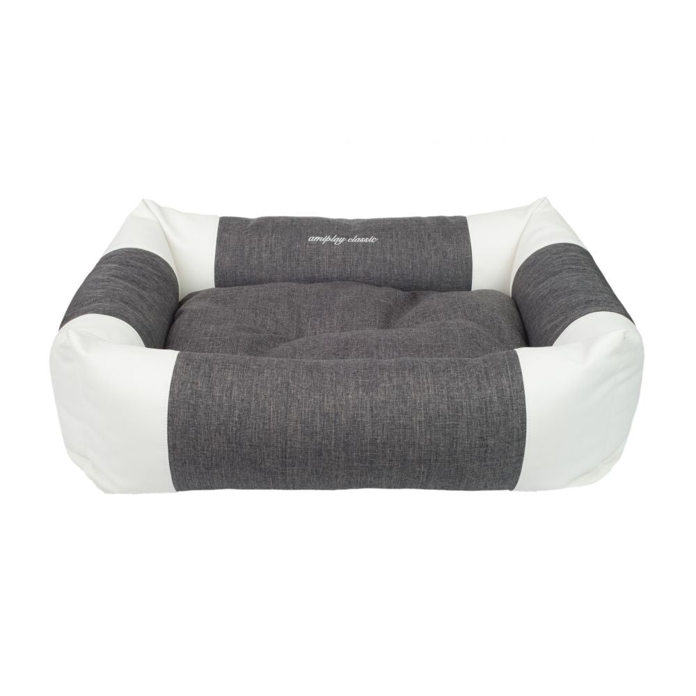 Amiplay Sofa Zipclean 2 w 1 Classic Ciemnoszara Rozmiar XL