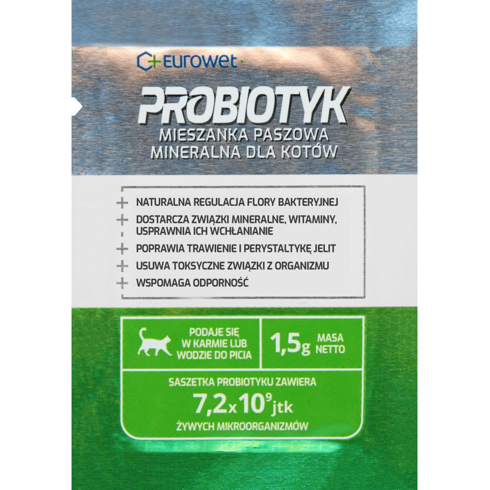 Eurowet Probiotyk Dla Kota 1 x 1,5 g Saszetka