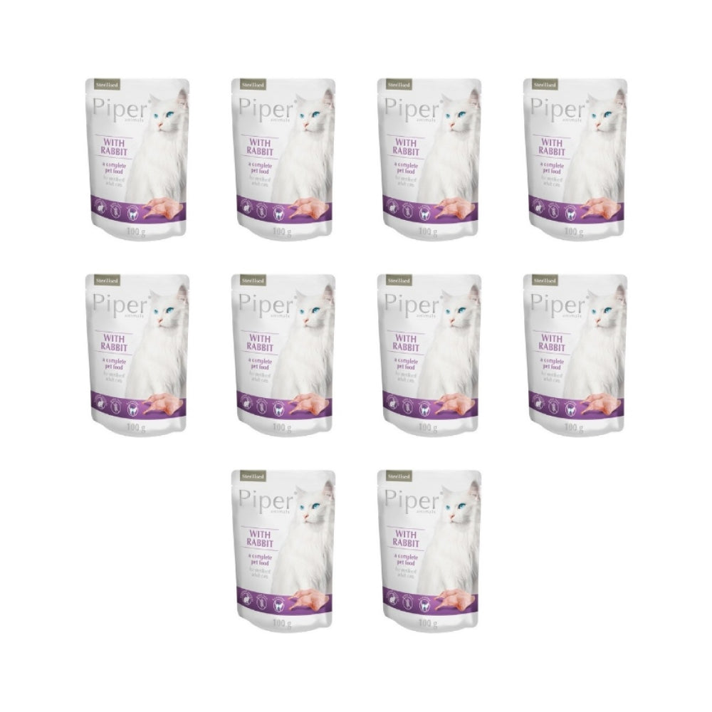 Pakiet Dolina Noteci Piper z Królikiem Sterilised Kot 10 x 100 g