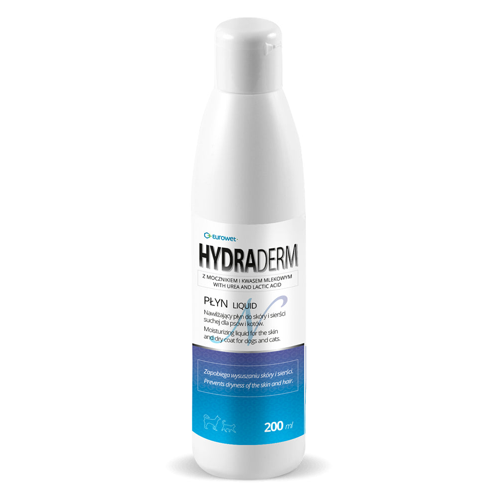 Hydra-Derm Nawilżający Płyn do Skóry i Sierści Dla Psów i Kotów 200 ml