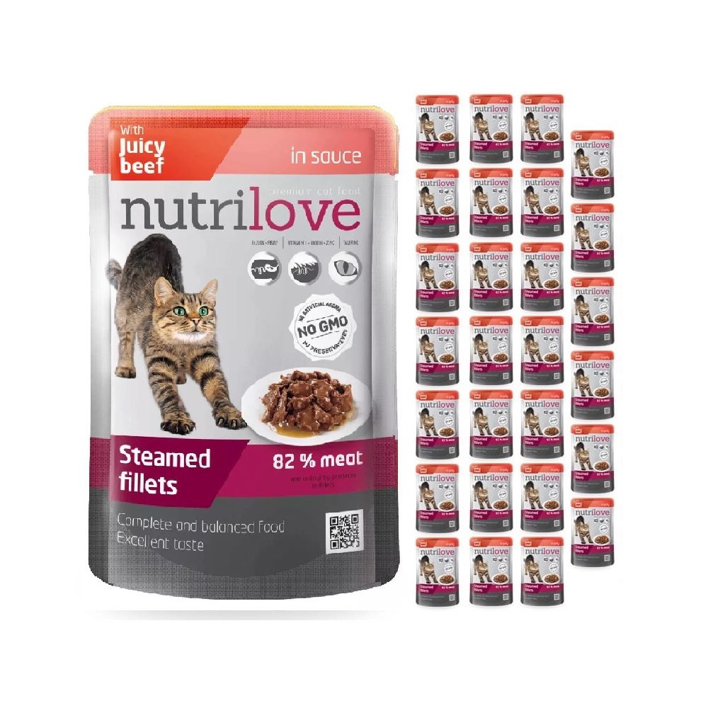 Pakiet Nutrilove Wołowina w Sosie 28 x 85 g