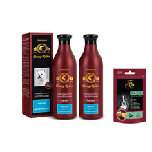 Pakiet Champ - Richer Odżywka dla Psów o Białej i Jasnej Sierści 2 x 250 ml + Smakołyk Champ - Richer GRATIS!