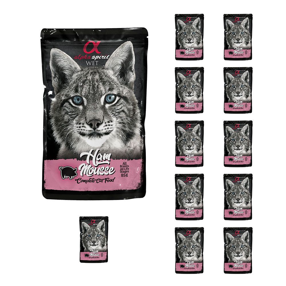 Alpha Spirit Mus z Wieprzowiny Dla Kota 12 x 85 g