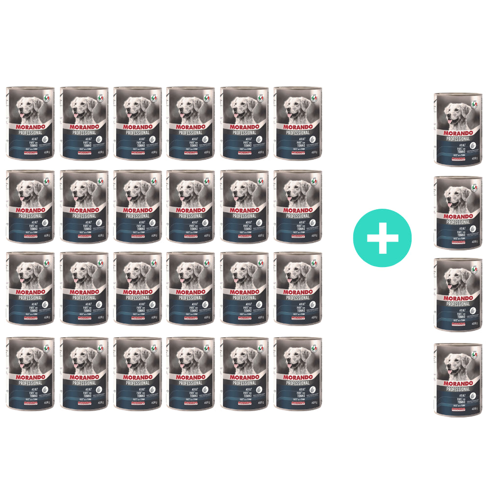 Pakiet Morando Pro Mokra Karma Dla Psa Pasztet Z Tuńczykiem 24 x 400 g + 4 Puszki GRATIS!