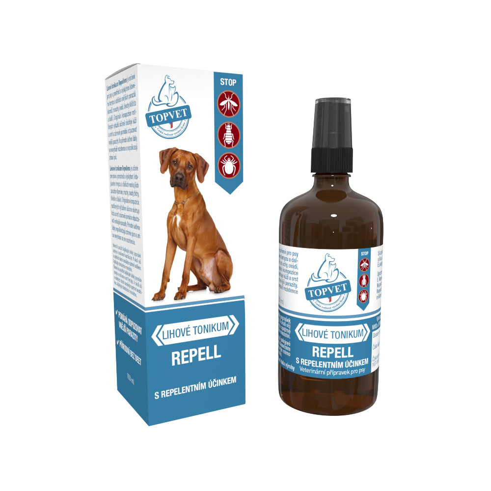 Topvet Repell Tonik Alkoholowy Dla Psów Odstraszający Owady 100 ml