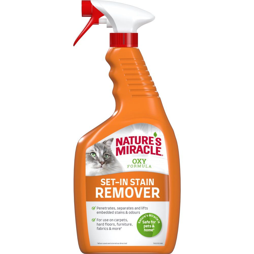 Natures Miracle Set-In Stain&Odour Remover Preparat Do Usuwania Starych Plam i Zapachów Po Kocie 709 ml