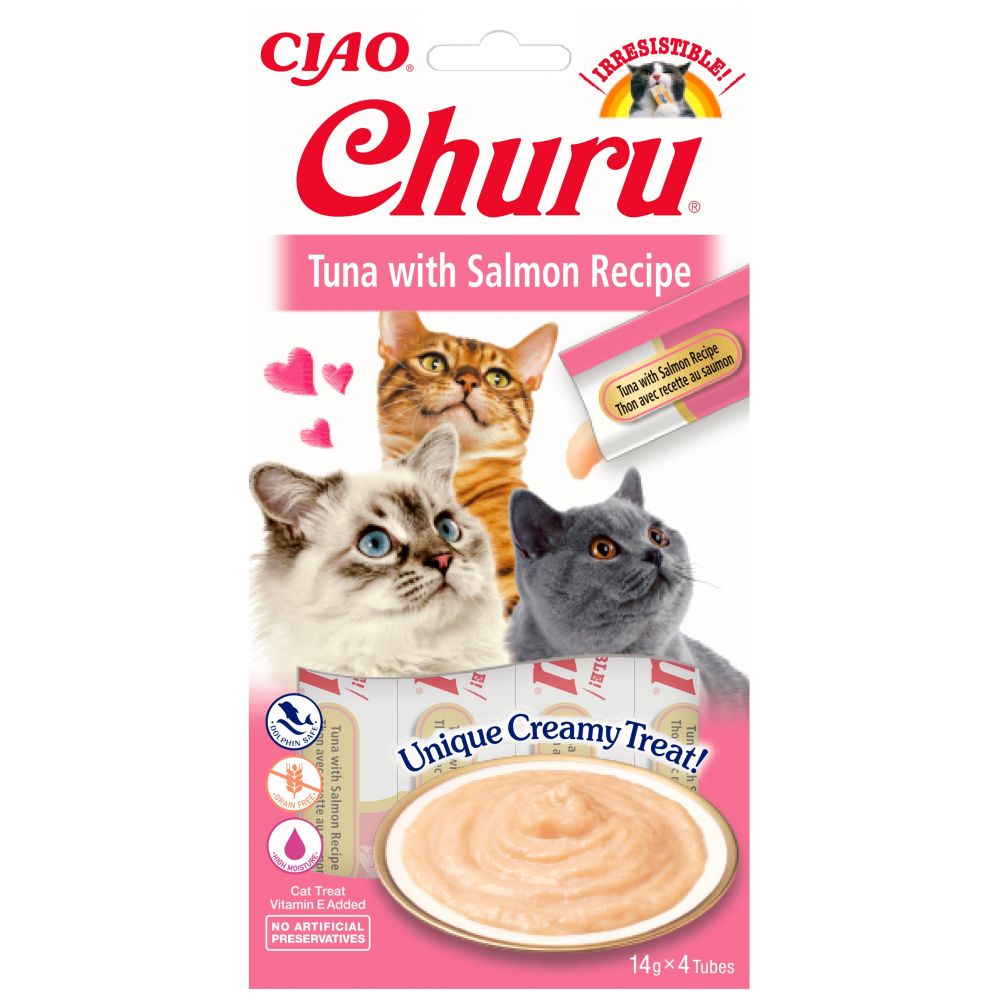Inaba Ciao Churu Przysmak Dla Kota Tuńczyk, Łosoś  56 g