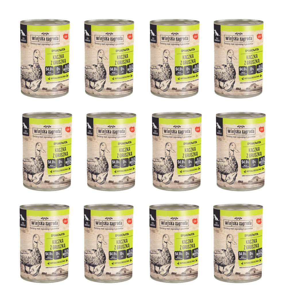 Pakiet Wiejska Zagroda Kaczka z Gruszką 12 x 400 g