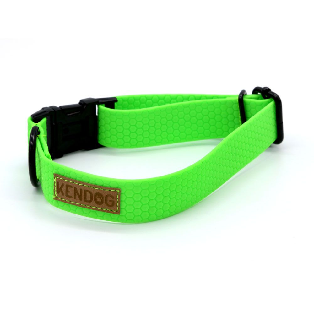 Kendog Obroża PVC/TPU Green Neon Rozmiar M