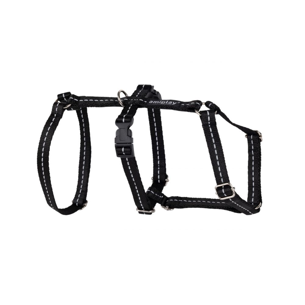 Amiplay Reflective Szelki Regulowane Safety Rozmiar M Czarne