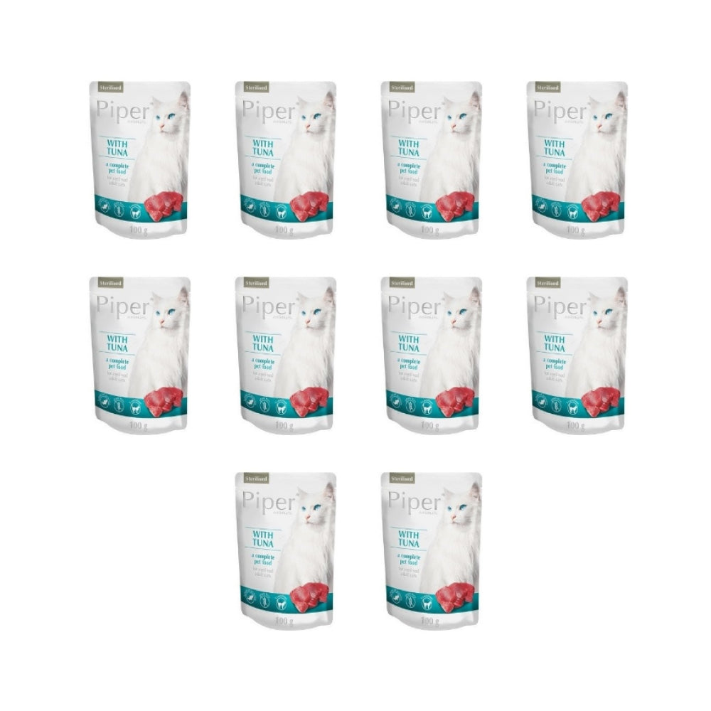 Pakiet Dolina Noteci Piper z Tuńczykiem Sterilised Kot 10 x 100 g