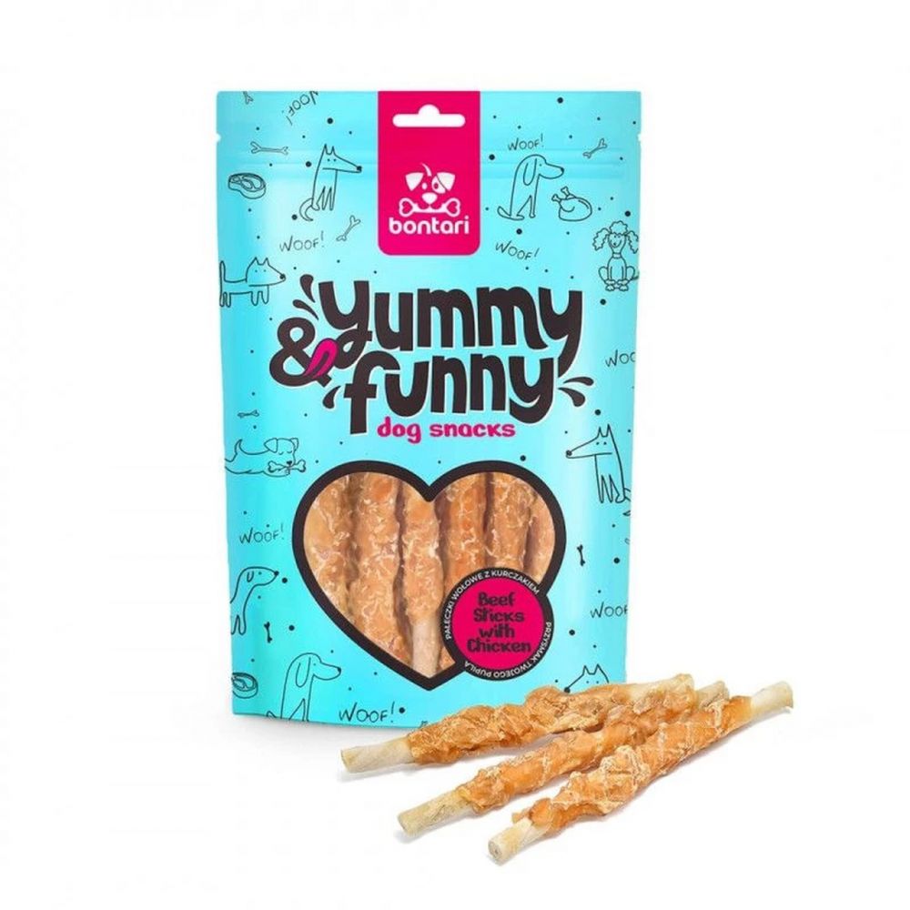 Petmex Yummy&Funny Pałeczki Wołowe z Kurczakiem Dla Psa 80 g