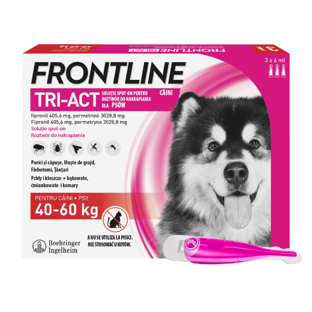 Frontline Tri-Act dla Psów 40 - 60 kg XL 3 Pipety