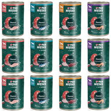 Pakiet Pan Mięsko Mokra Karma Dla Dorosłych Psów Pasztet z Ziołami Mix Smaków 12 x 400 g