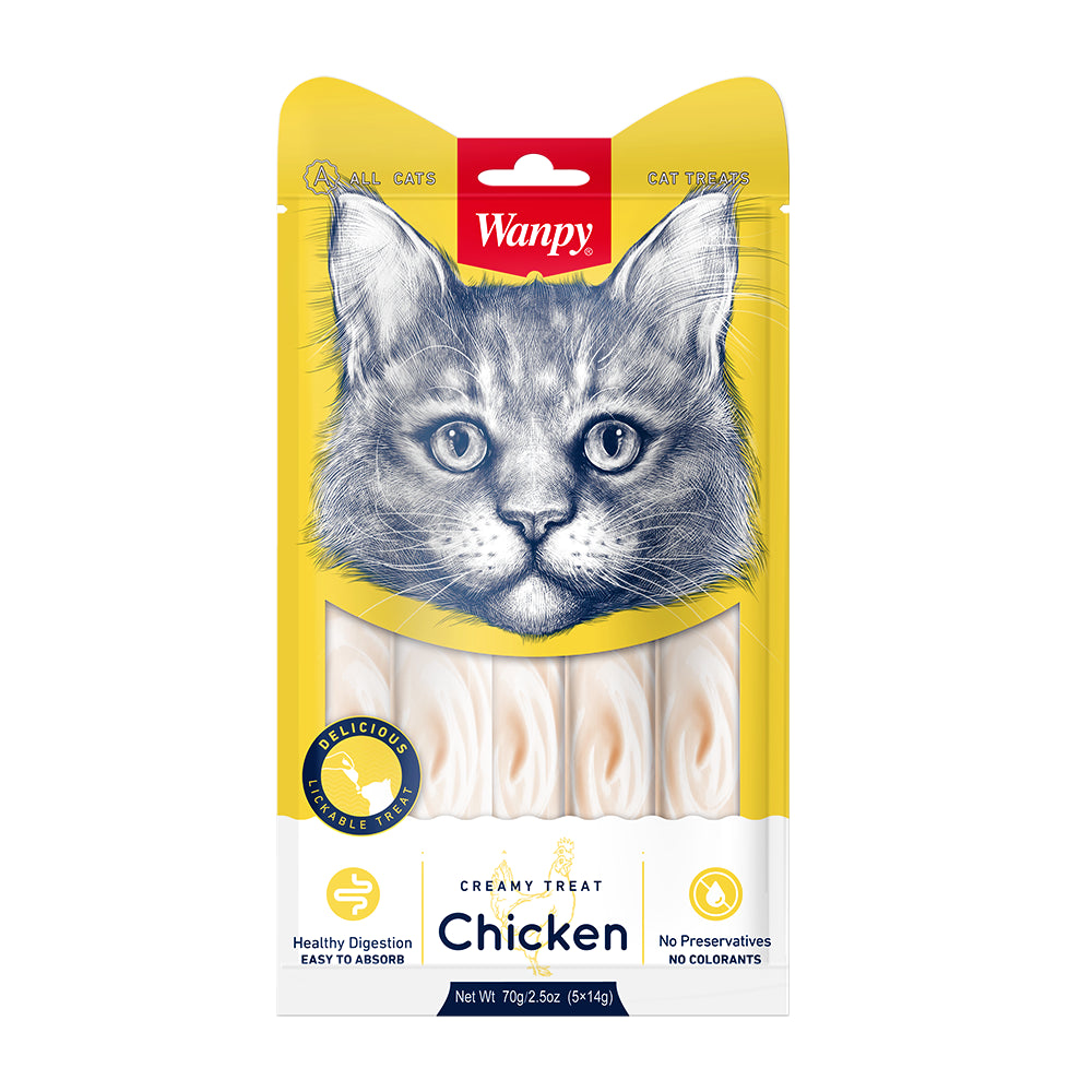 Wanpy Chicken Creamy Treats Kurczak Kremowy Przysmak Dla Kotów 70 g