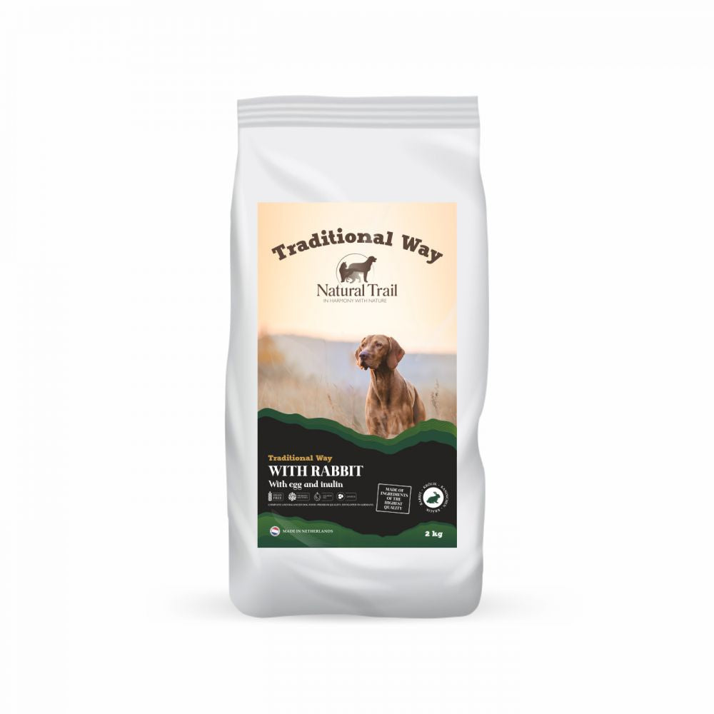 Natural Trail Traditional Way Rabbit Sucha Karma Dla Dorosłych Psów Z Królikiem 2 kg