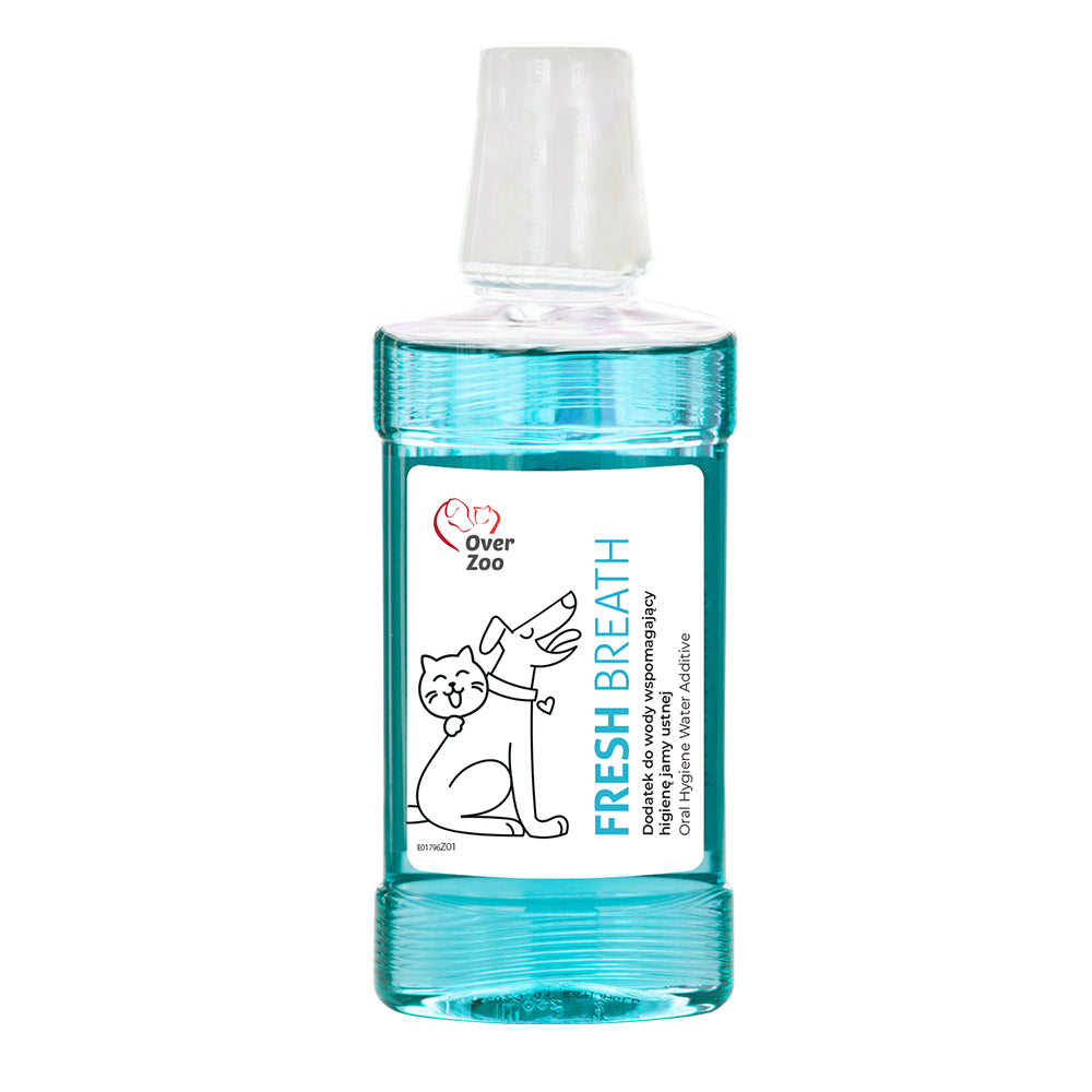 Over Zoo Fresh Breath Płyn Do Higieny Pyska Dla Psów I Kotów 250 ml