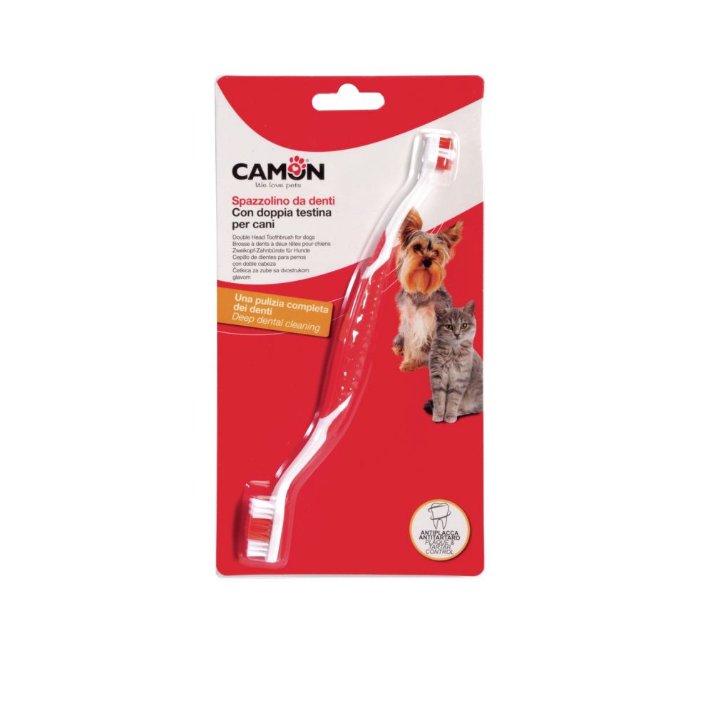 Camon Dwustronna Szczoteczka Do Zębów Dla Psów