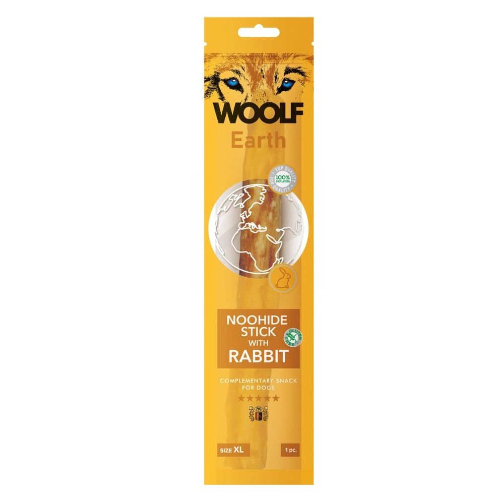 Woolf Earth Noohide Stick Rabbit Przysmak Dla Psa Królik Rozmiar XL 85 g