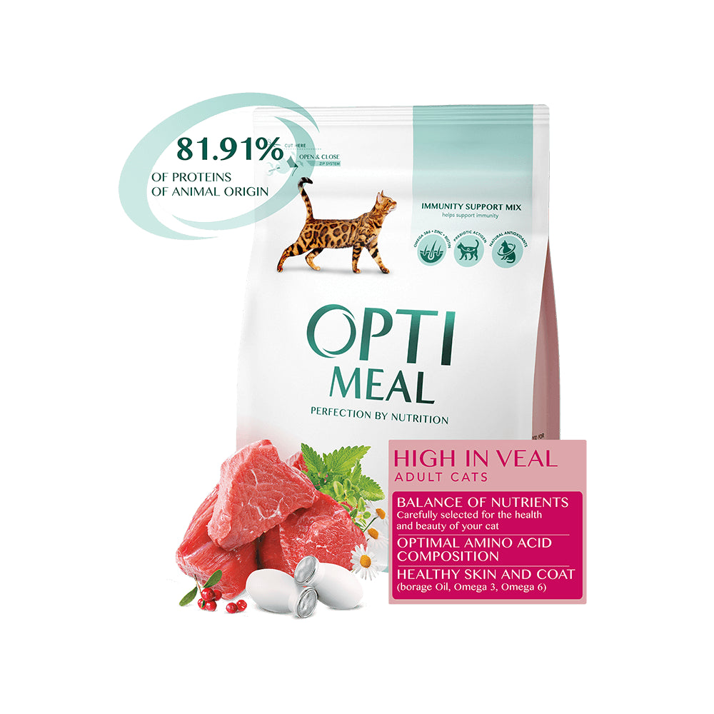 Optimeal z Cielęciną dla Kotów 10,5 kg