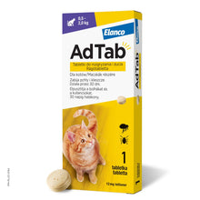 AdTab Cat Tabletka Na Pchły i Kleszcze Dla Kota 12 Mg 0,5-2 kg