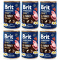 Pakiet Brit Premium By Nature Turkey with Liver Indyk Wątróbka Mokra Karma dla Szczeniąt 6 x 400 g